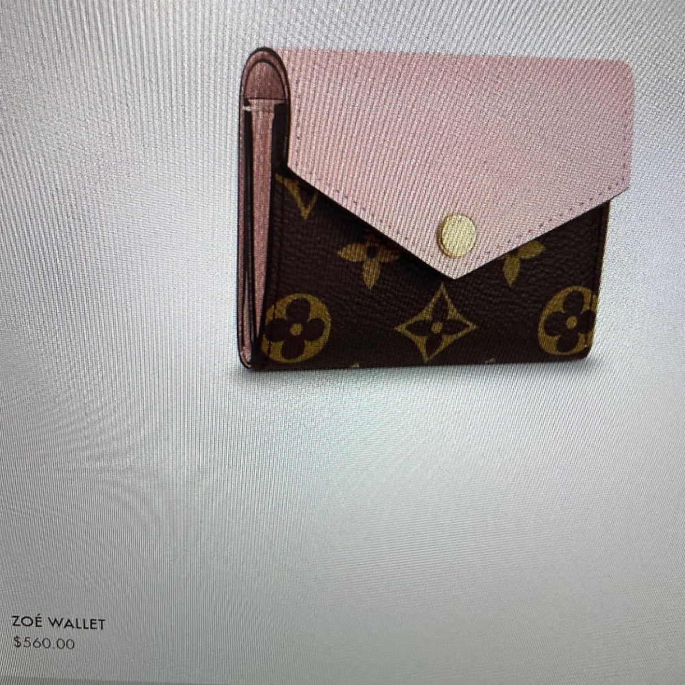 Louis vuitton zoe wallet pink